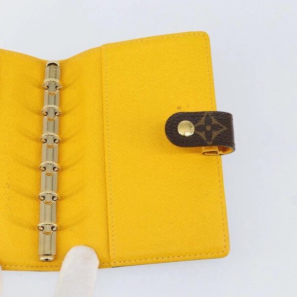 LOUIS VUITTON Groom Pageboy Agenda PM Day Planner Cover Jaune R20019 Auth BA8364 - Picture 12 of 16